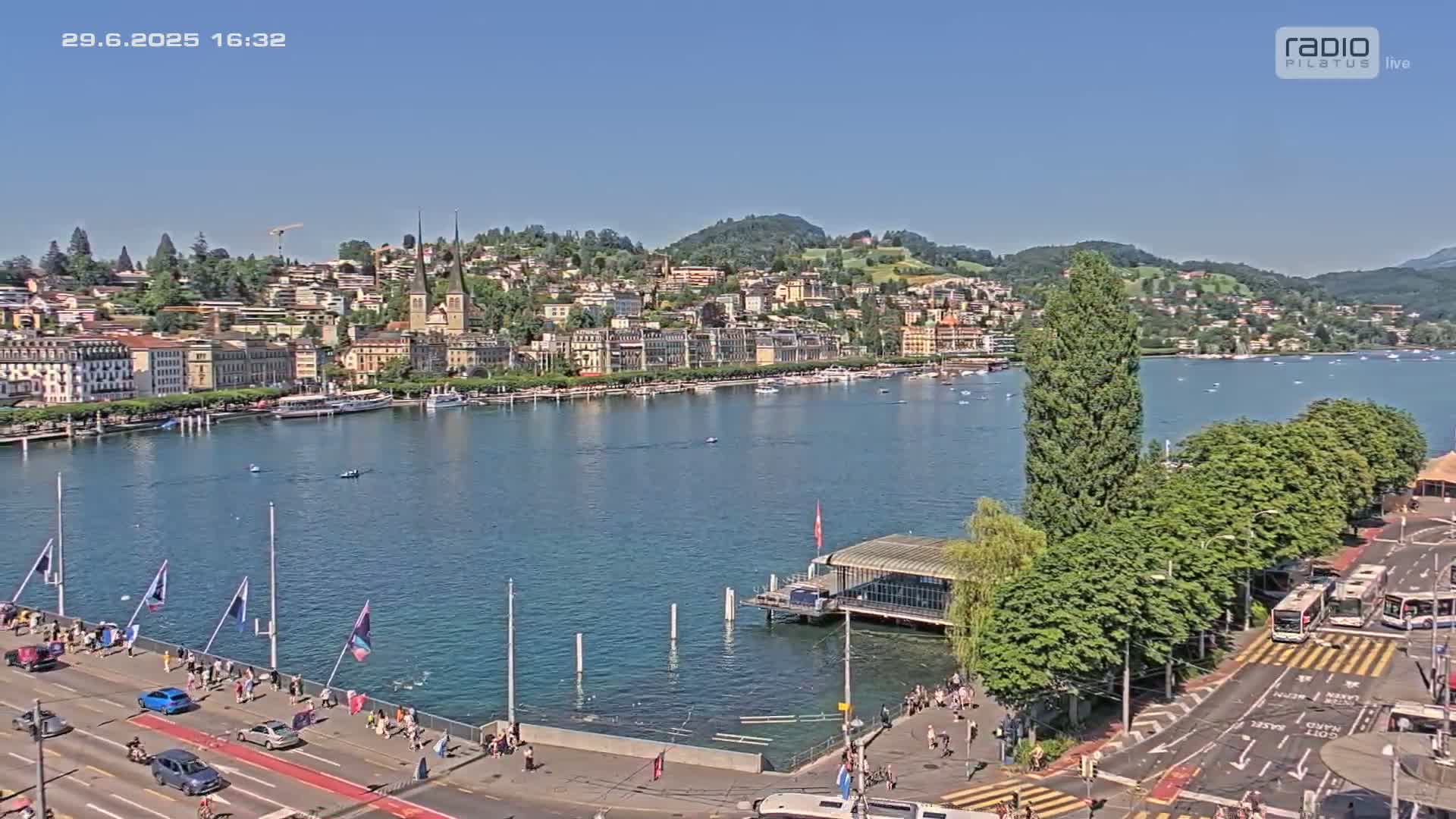 Luzern,  Lucerne Skyline Live Cam - Luzern, Lucerne-ville, Lucerne, Switzerland
