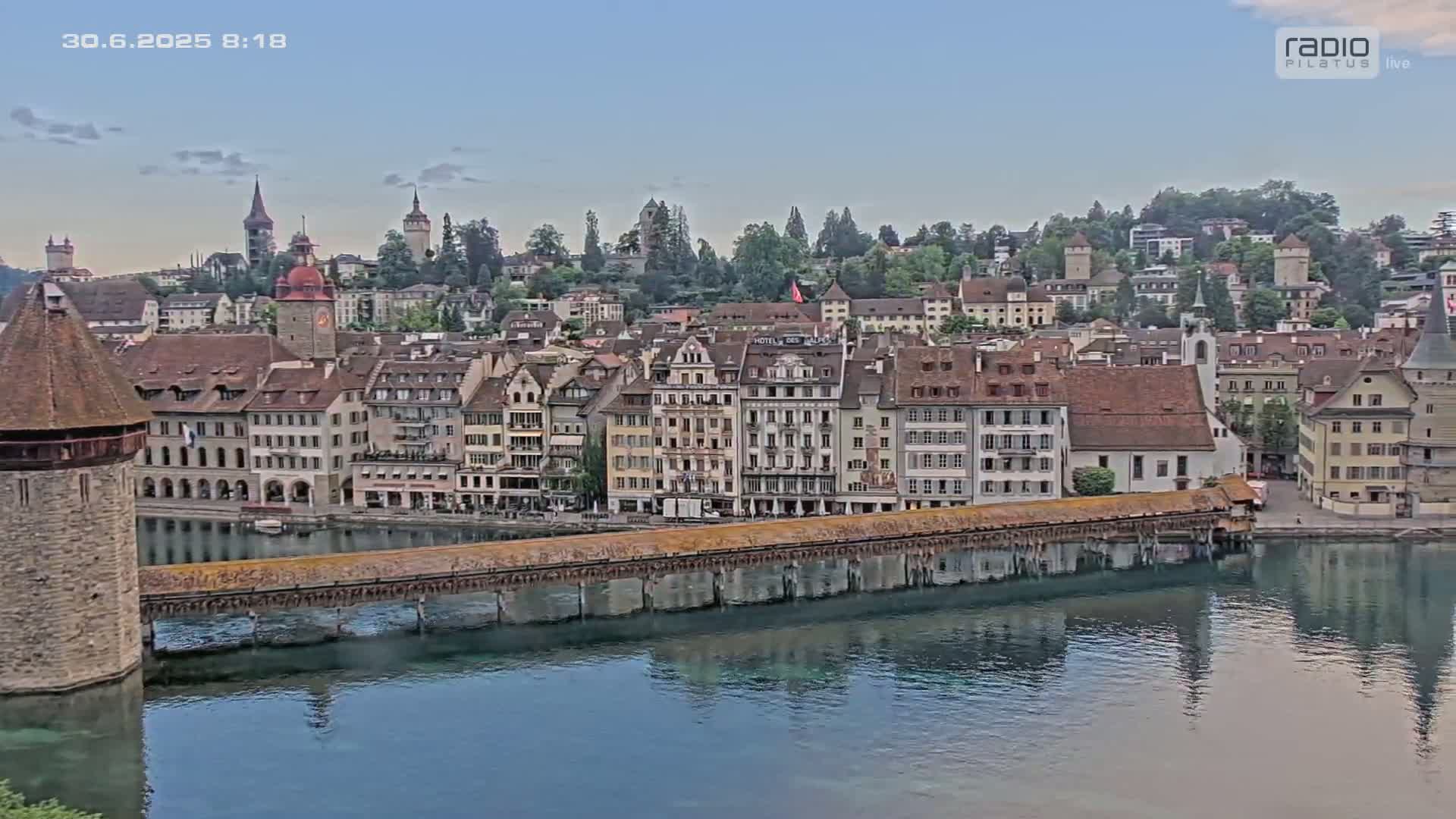 Luzern,  Lucerne Skyline Live Cam - Luzern, Lucerne-ville, Lucerne, Switzerland