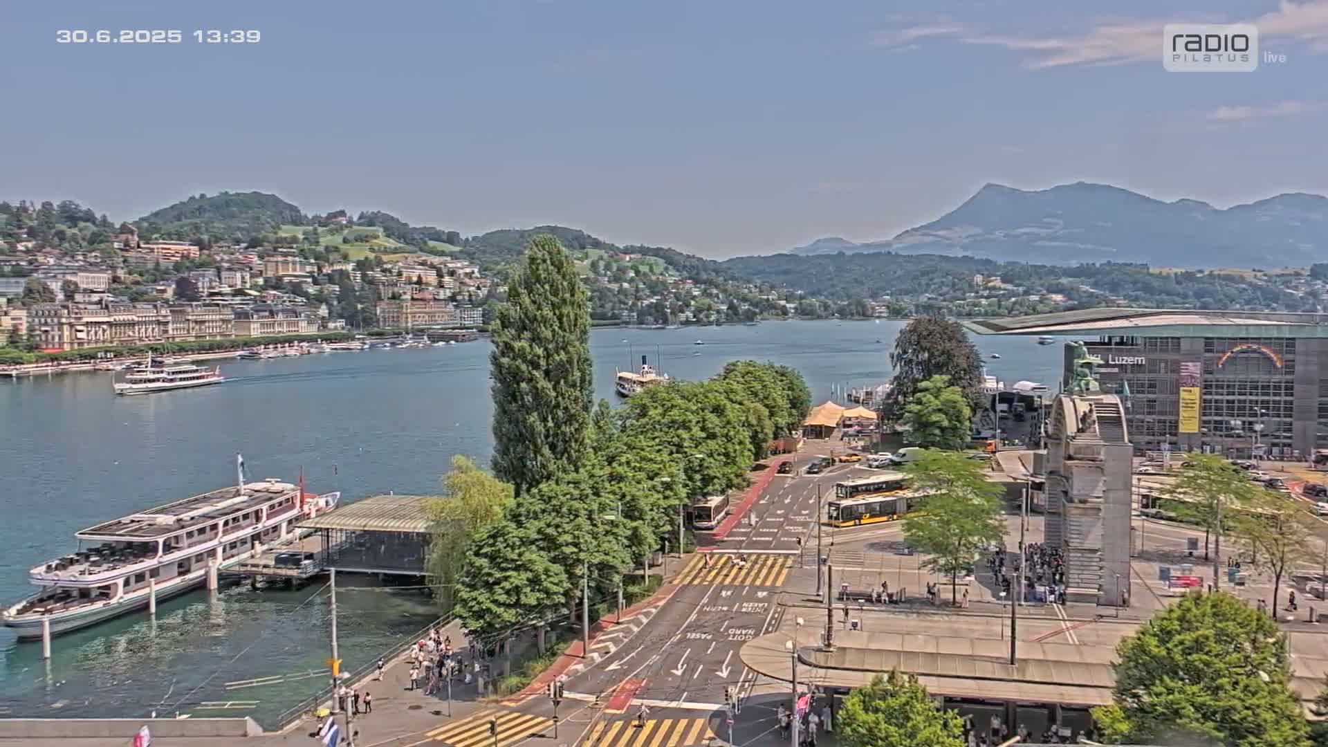Luzern,  Lucerne Skyline Live Cam - Luzern, Lucerne-ville, Lucerne, Switzerland