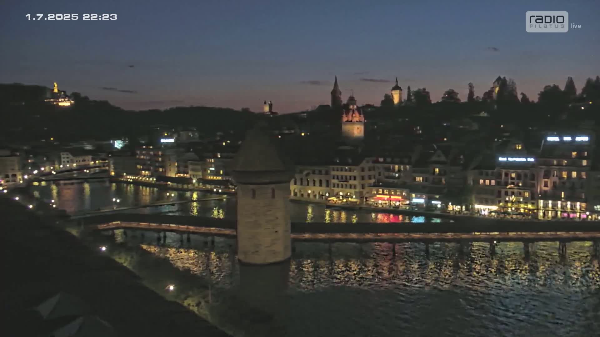 Luzern,  Lucerne Skyline Live Cam - Luzern, Lucerne-ville, Lucerne, Switzerland