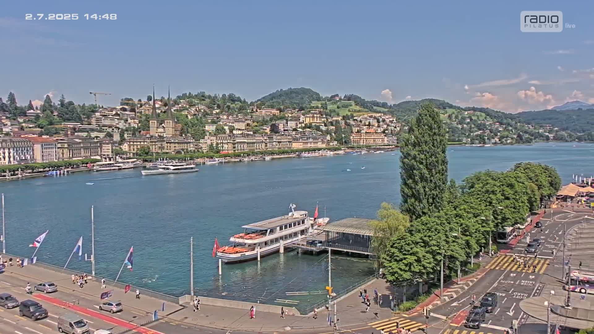Luzern,  Lucerne Skyline Live Cam - Luzern, Lucerne-ville, Lucerne, Switzerland