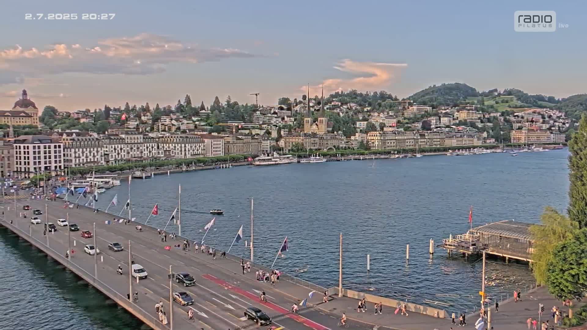 Luzern,  Lucerne Skyline Live Cam - Luzern, Lucerne-ville, Lucerne, Switzerland