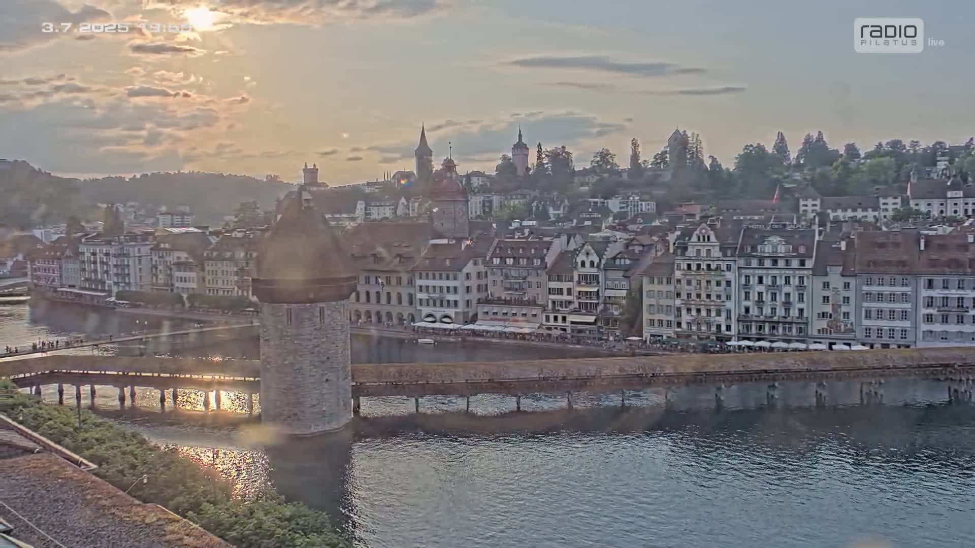 Luzern,  Lucerne Skyline Live Cam - Luzern, Lucerne-ville, Lucerne, Switzerland