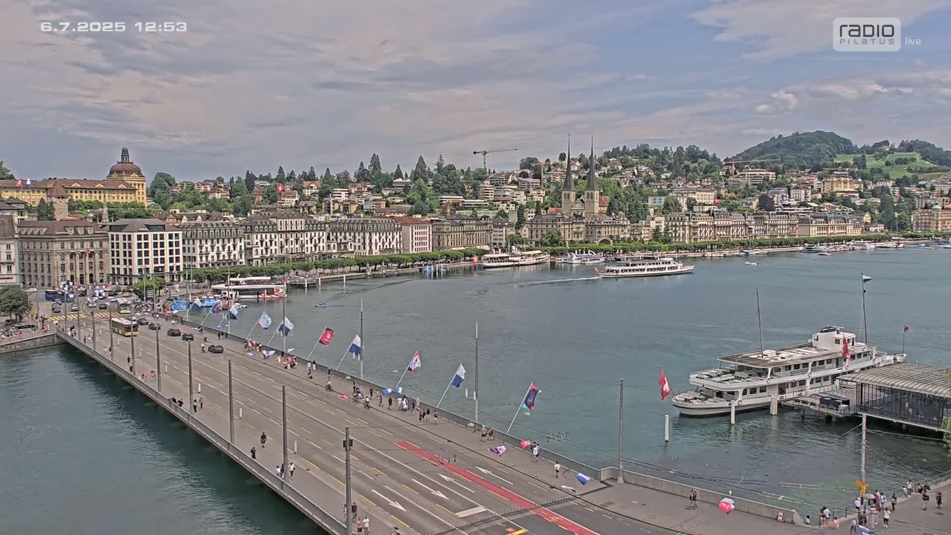 Luzern,  Lucerne Skyline Live Cam - Luzern, Lucerne-ville, Lucerne, Switzerland