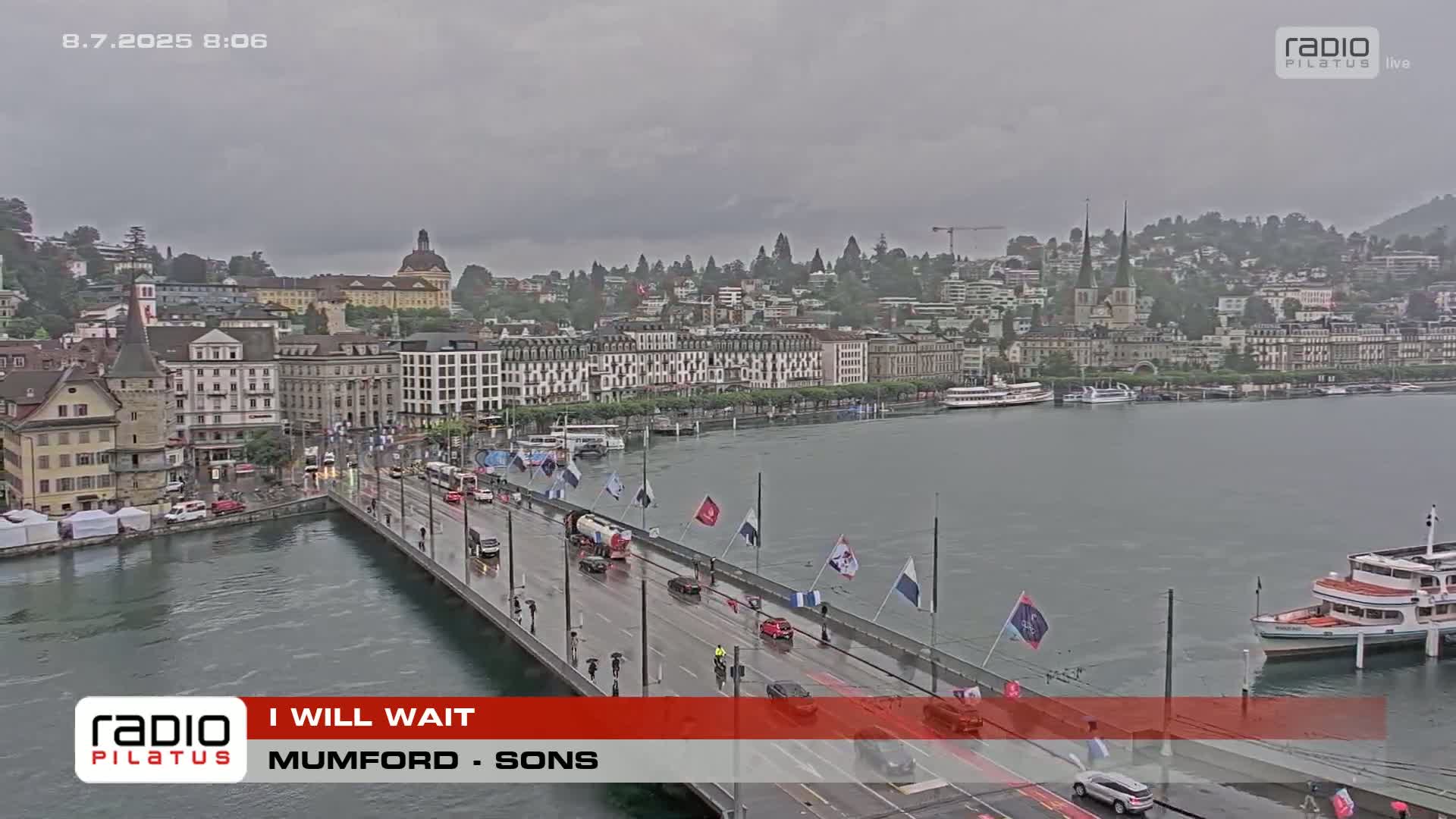 Luzern,  Lucerne Skyline Live Cam - Luzern, Lucerne-ville, Lucerne, Switzerland