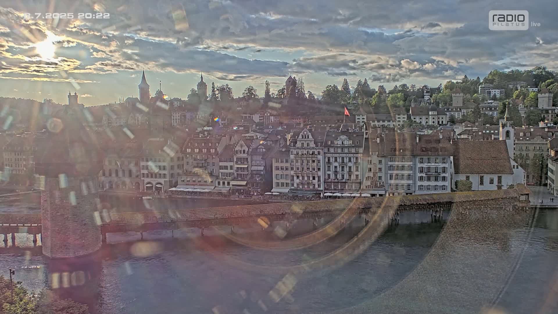 Luzern,  Lucerne Skyline Live Cam - Luzern, Lucerne-ville, Lucerne, Switzerland