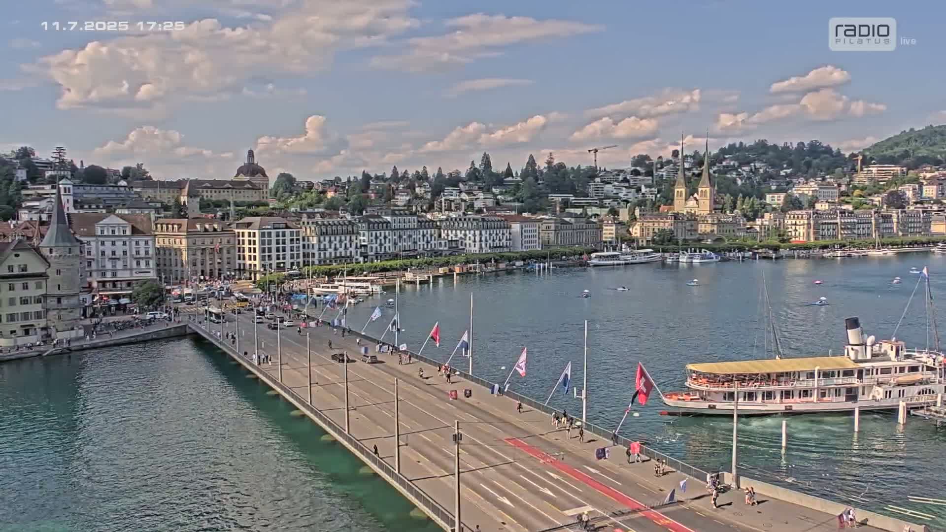 Luzern,  Lucerne Skyline Live Cam - Luzern, Lucerne-ville, Lucerne, Switzerland