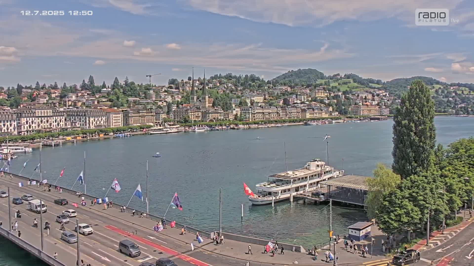 Luzern,  Lucerne Skyline Live Cam - Luzern, Lucerne-ville, Lucerne, Switzerland