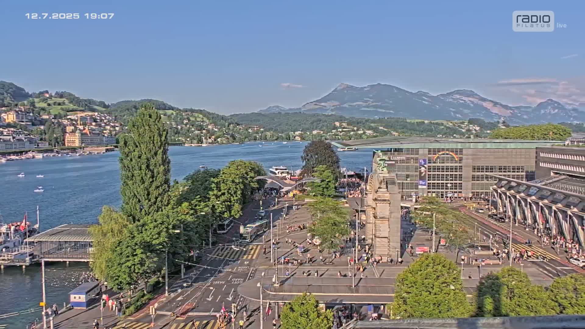 Luzern,  Lucerne Skyline Live Cam - Luzern, Lucerne-ville, Lucerne, Switzerland