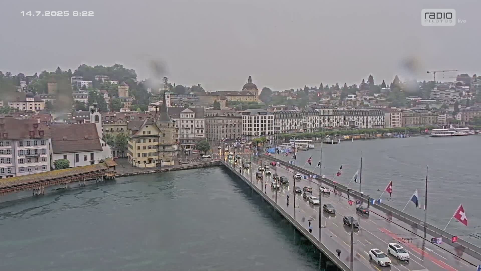 Luzern,  Lucerne Skyline Live Cam - Luzern, Lucerne-ville, Lucerne, Switzerland