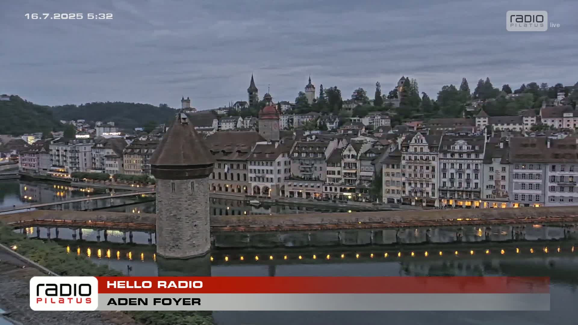Luzern,  Lucerne Skyline Live Cam - Luzern, Lucerne-ville, Lucerne, Switzerland