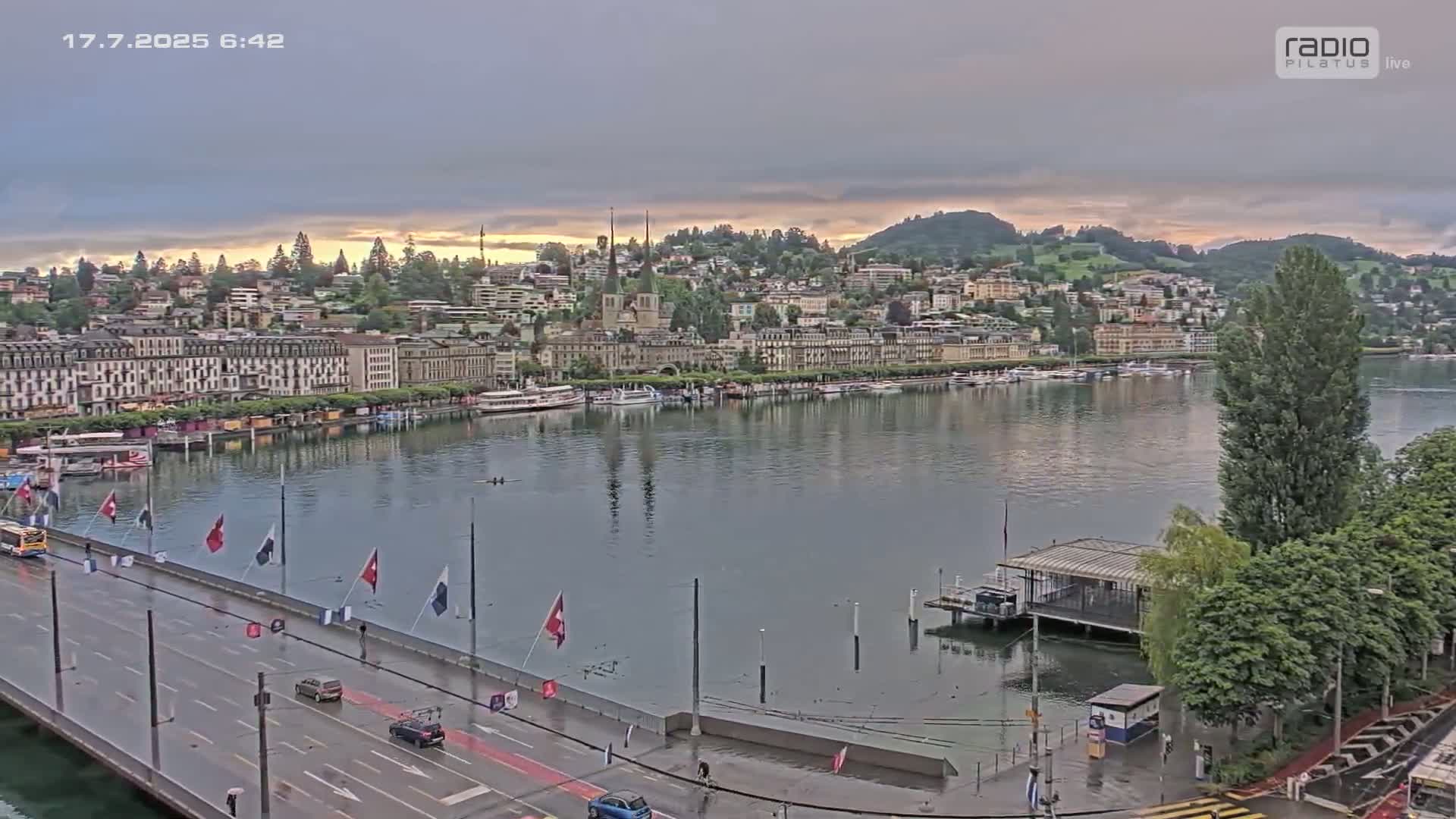 Luzern,  Lucerne Skyline Live Cam - Luzern, Lucerne-ville, Lucerne, Switzerland