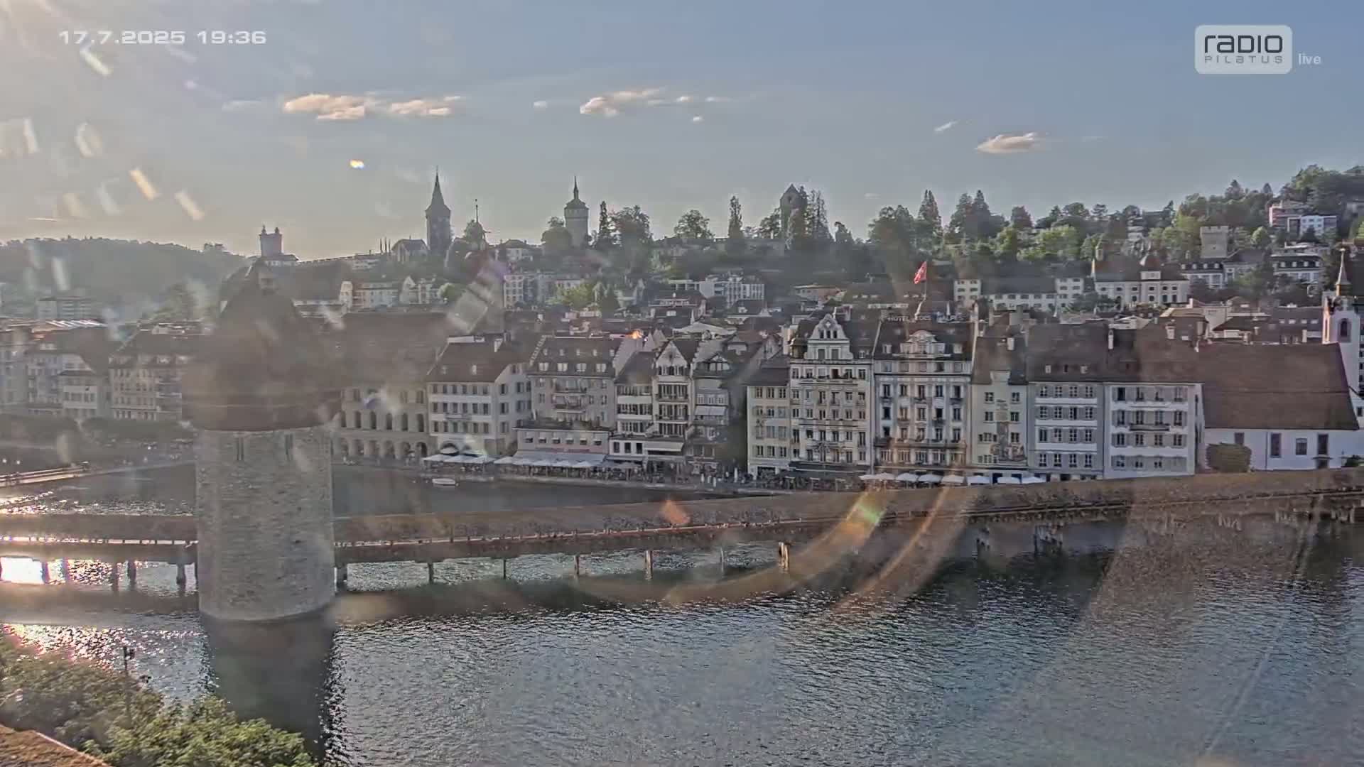 Luzern,  Lucerne Skyline Live Cam - Luzern, Lucerne-ville, Lucerne, Switzerland