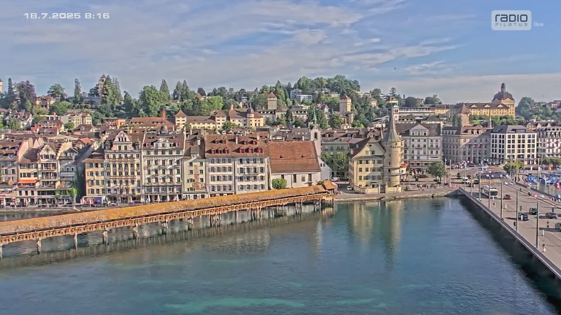 Luzern,  Lucerne Skyline Live Cam - Luzern, Lucerne-ville, Lucerne, Switzerland