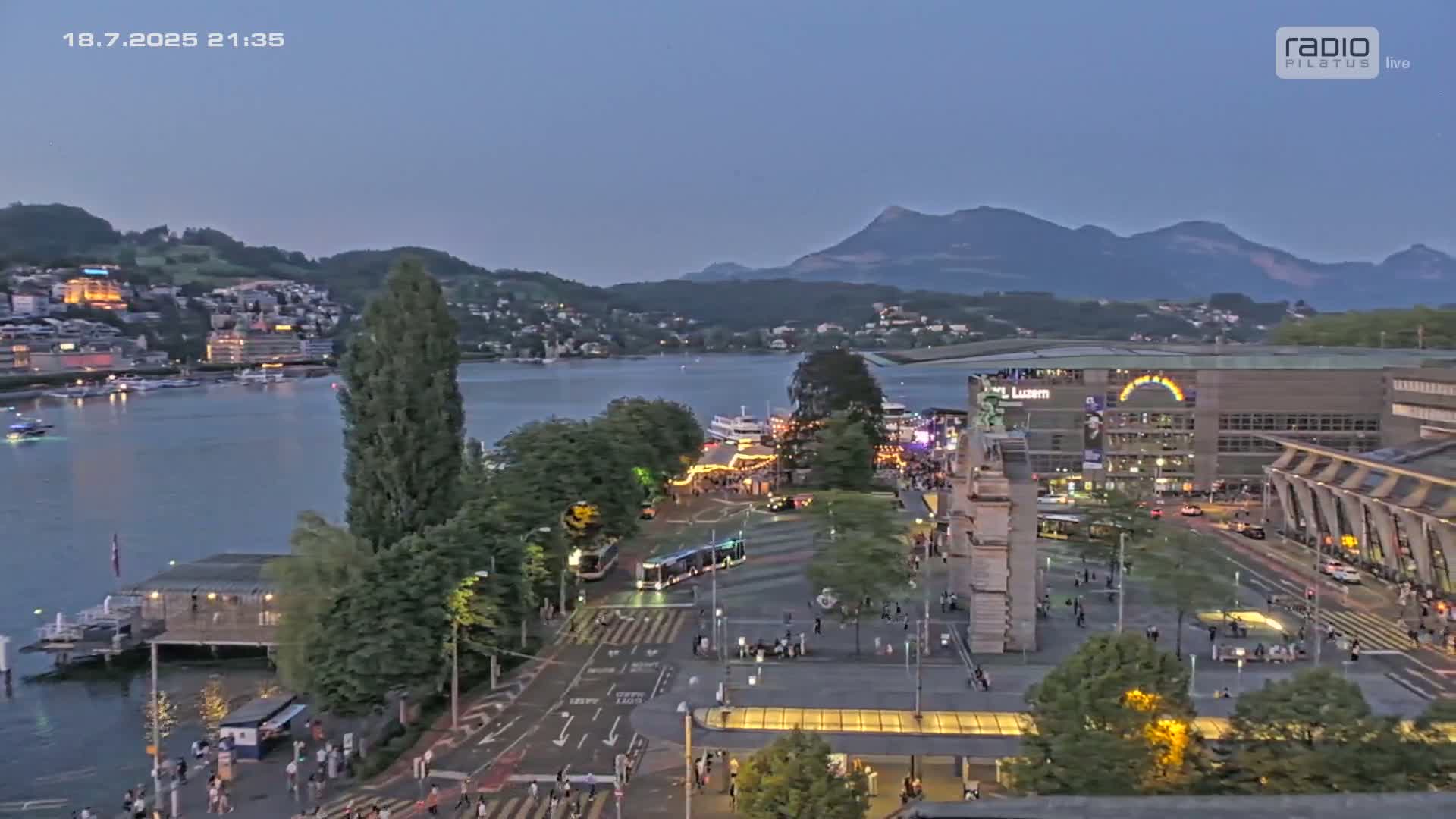 Luzern,  Lucerne Skyline Live Cam - Luzern, Lucerne-ville, Lucerne, Switzerland