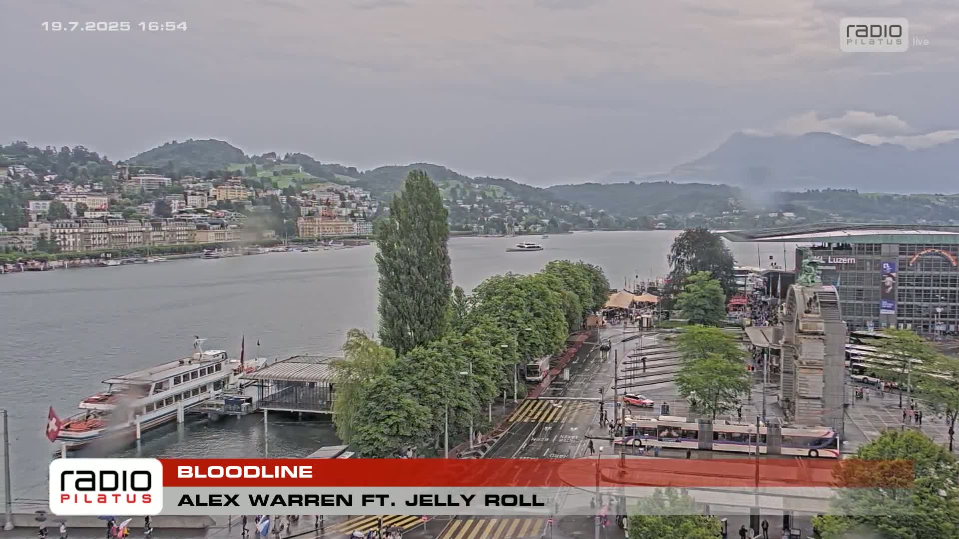 Luzern,  Lucerne Skyline Live Cam - Luzern, Lucerne-ville, Lucerne, Switzerland