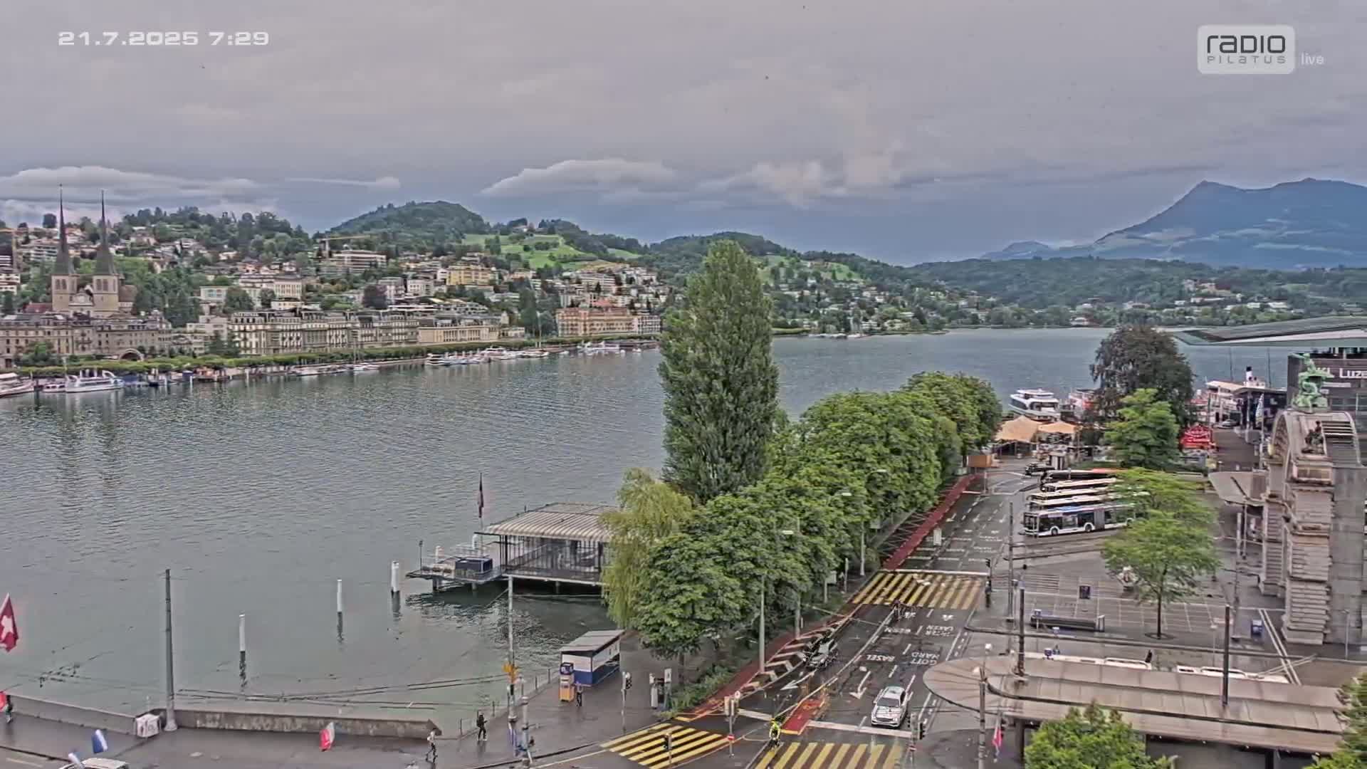Luzern,  Lucerne Skyline Live Cam - Luzern, Lucerne-ville, Lucerne, Switzerland