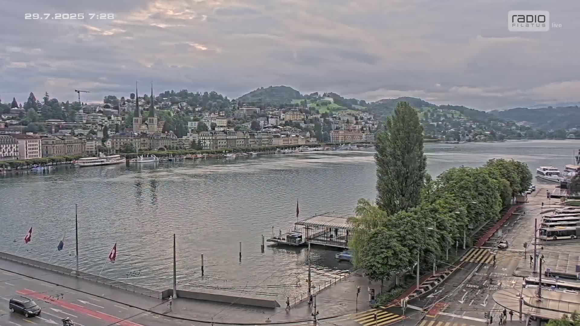 Luzern,  Lucerne Skyline Live Cam - Luzern, Lucerne-ville, Lucerne, Switzerland