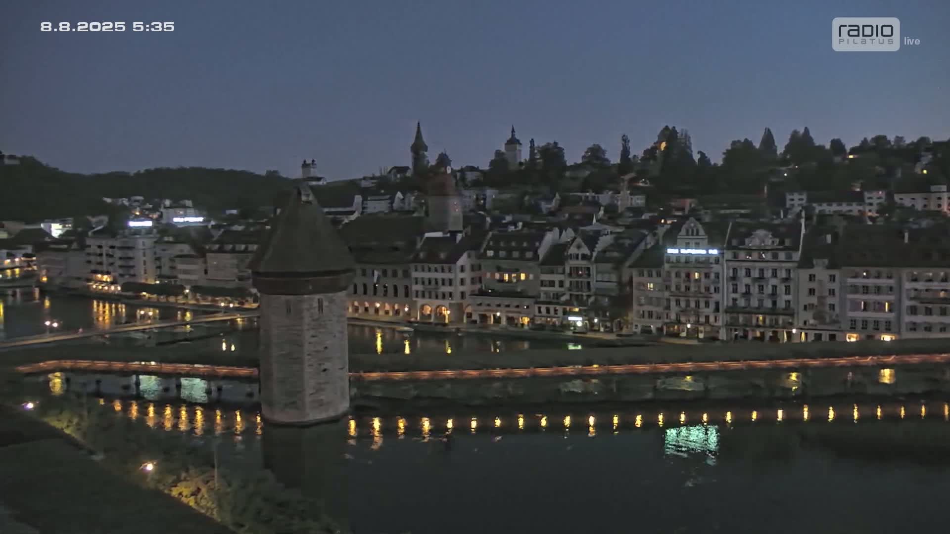 Luzern,  Lucerne Skyline Live Cam - Luzern, Lucerne-ville, Lucerne, Switzerland