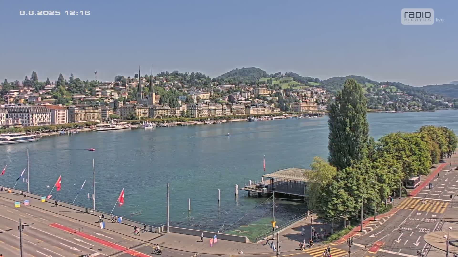 Luzern,  Lucerne Skyline Live Cam - Luzern, Lucerne-ville, Lucerne, Switzerland