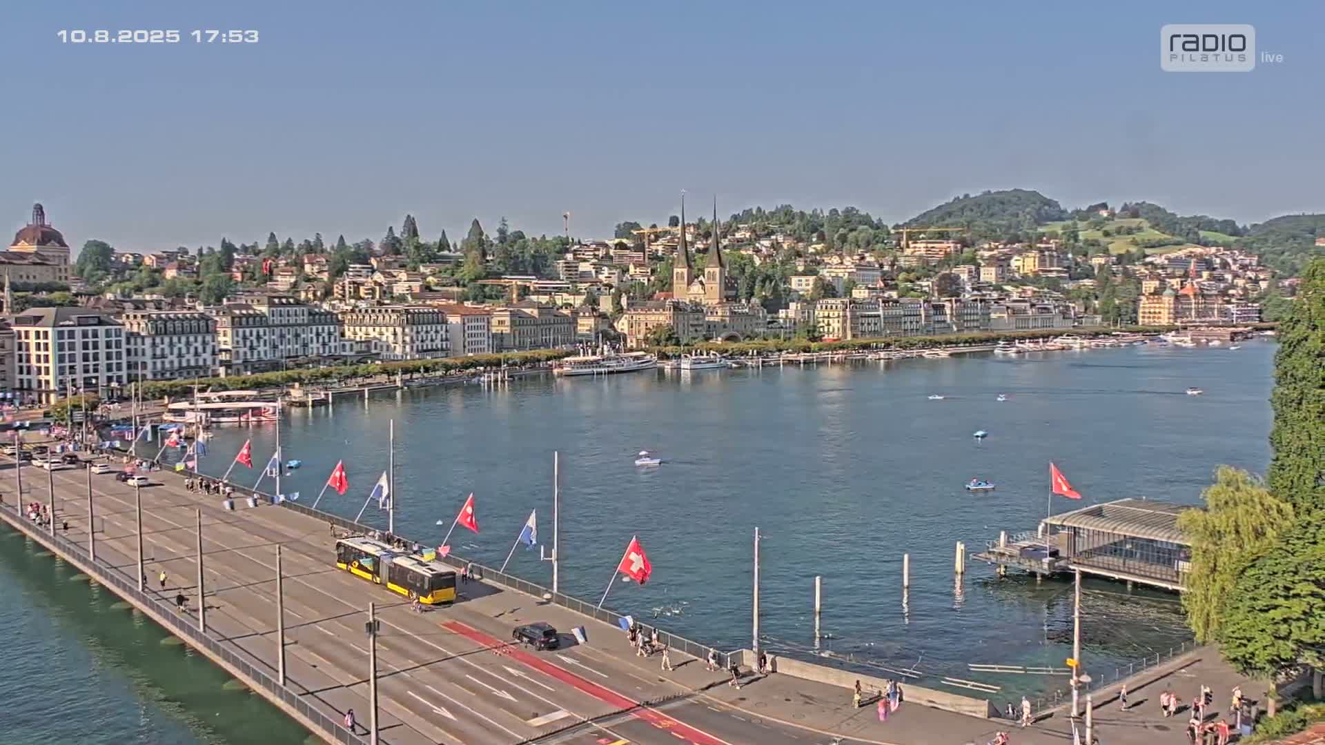 Luzern,  Lucerne Skyline Live Cam - Luzern, Lucerne-ville, Lucerne, Switzerland
