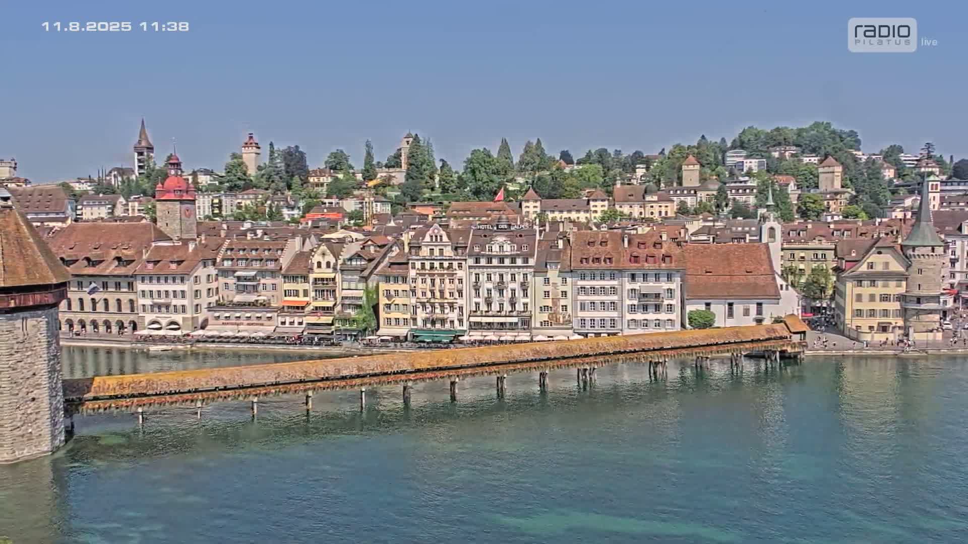 Luzern,  Lucerne Skyline Live Cam - Luzern, Lucerne-ville, Lucerne, Switzerland