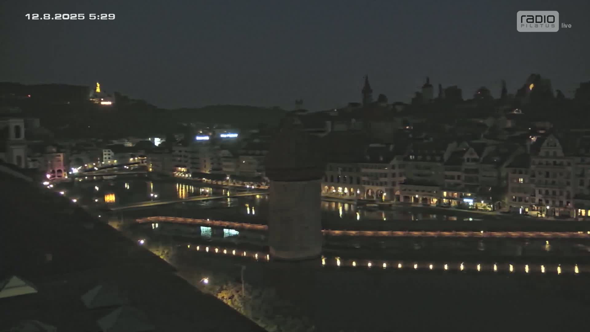Luzern,  Lucerne Skyline Live Cam - Luzern, Lucerne-ville, Lucerne, Switzerland