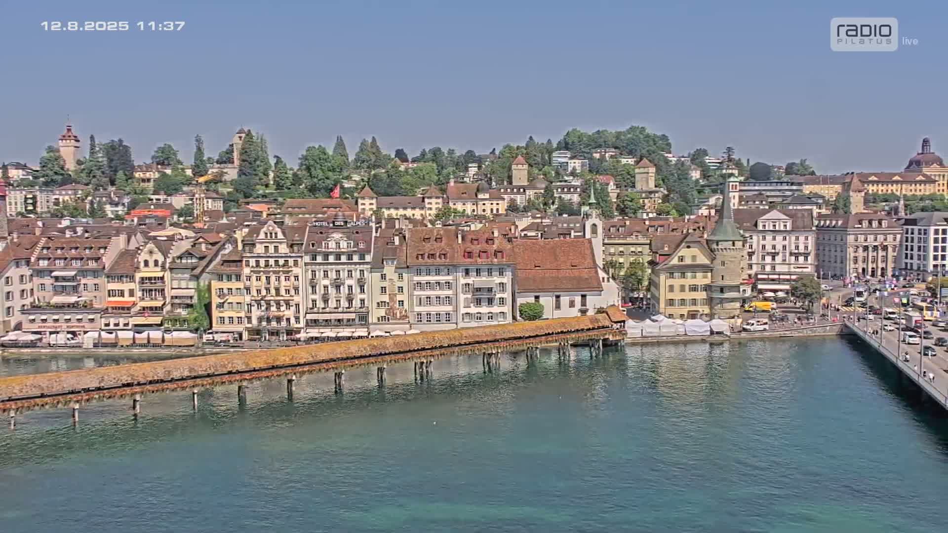 Luzern,  Lucerne Skyline Live Cam - Luzern, Lucerne-ville, Lucerne, Switzerland