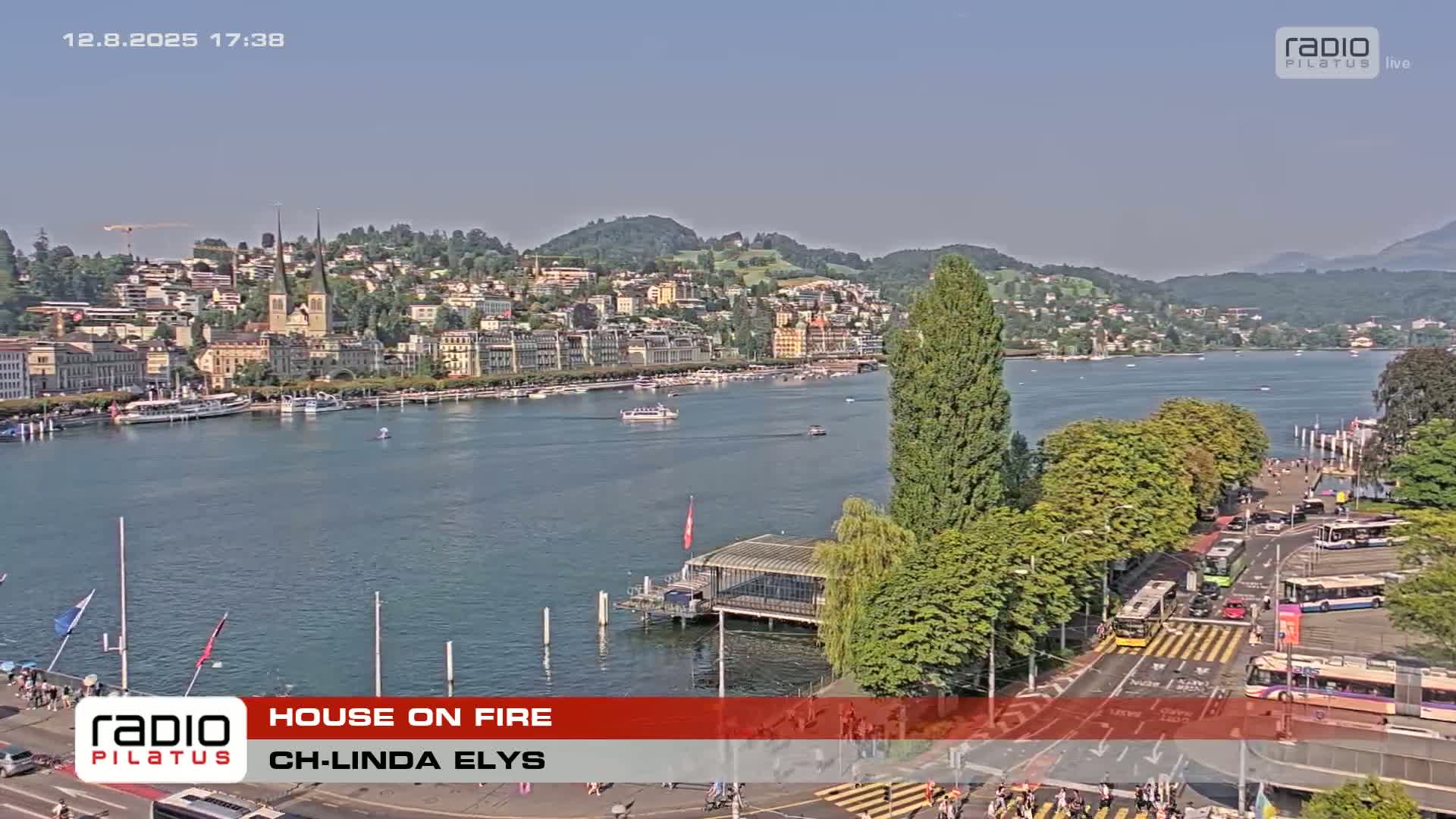 Luzern,  Lucerne Skyline Live Cam - Luzern, Lucerne-ville, Lucerne, Switzerland