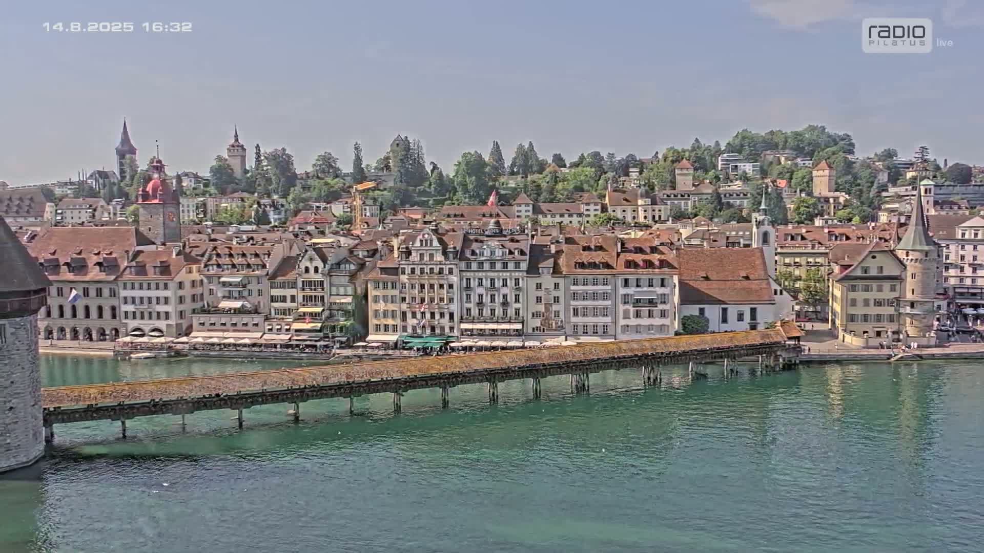 Luzern,  Lucerne Skyline Live Cam - Luzern, Lucerne-ville, Lucerne, Switzerland
