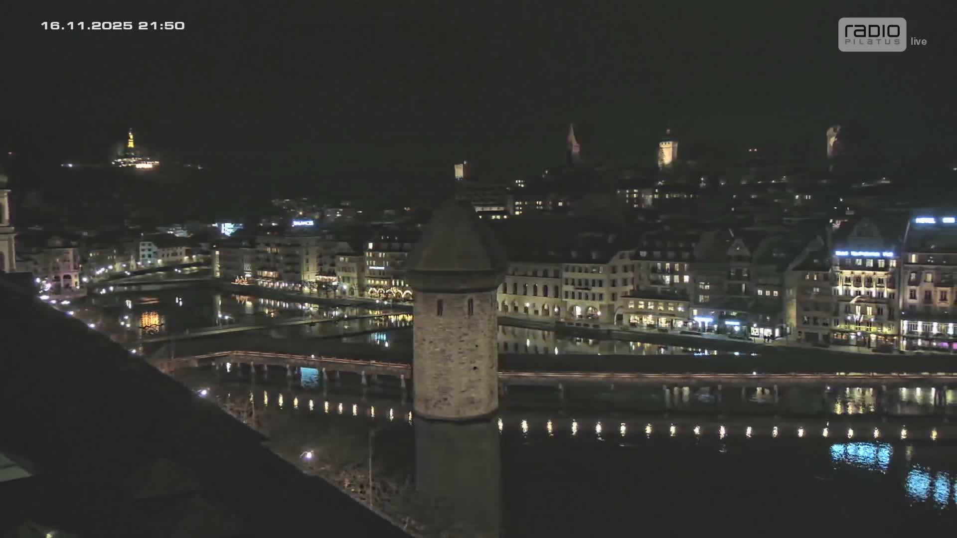 Luzern,  Lucerne Skyline Live Cam - Luzern, Lucerne-ville, Lucerne, Switzerland