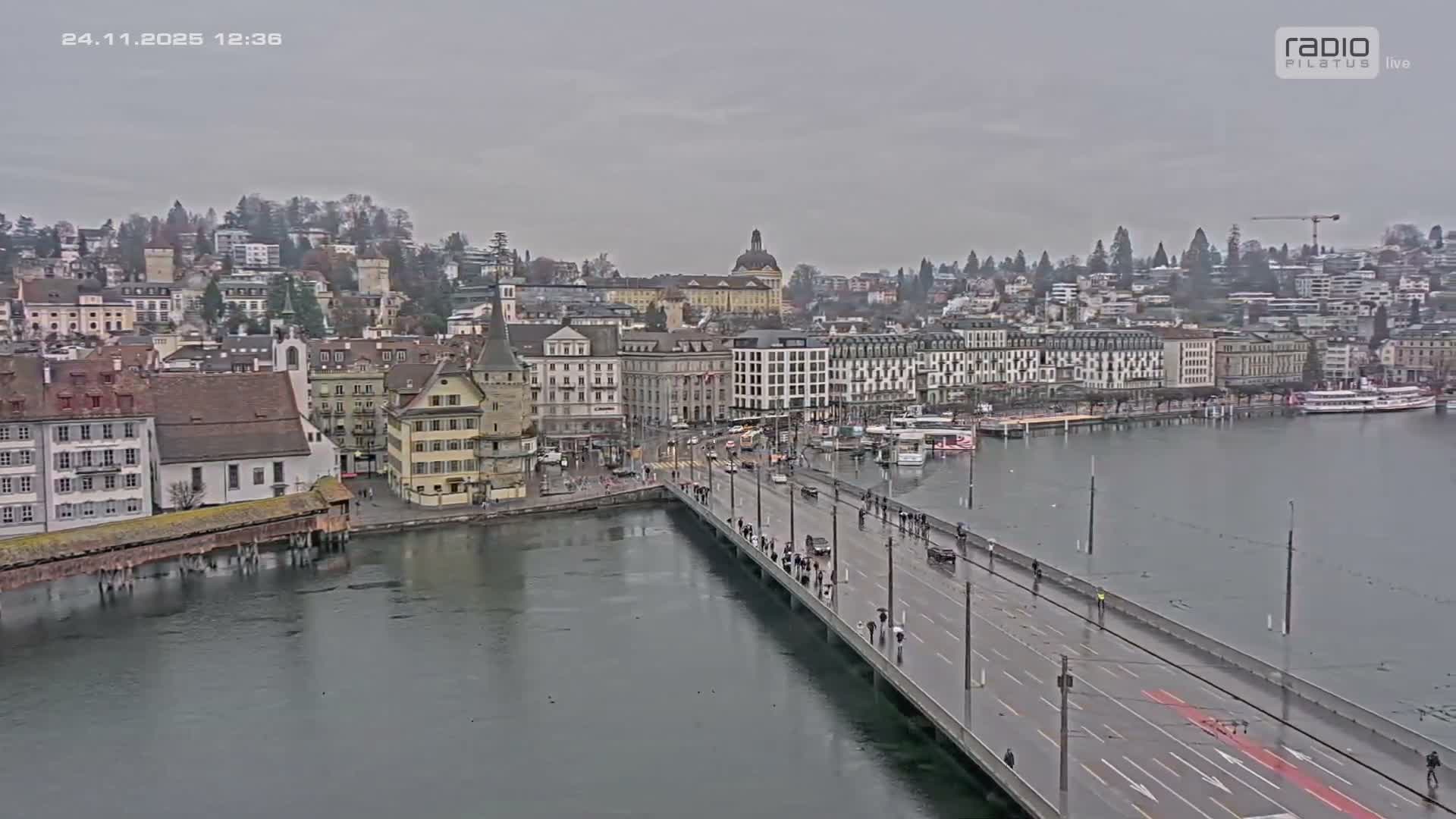Luzern,  Lucerne Skyline Live Cam - Luzern, Lucerne-ville, Lucerne, Switzerland