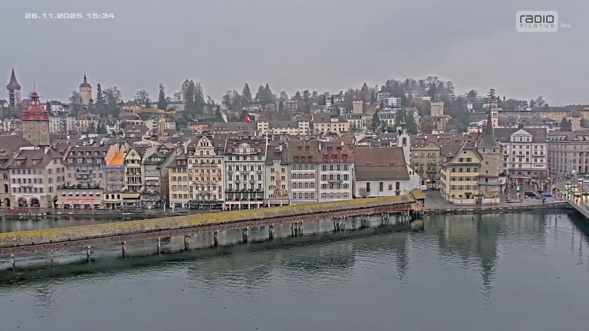 Luzern,  Lucerne Skyline Live Cam - Luzern, Lucerne-ville, Lucerne, Switzerland