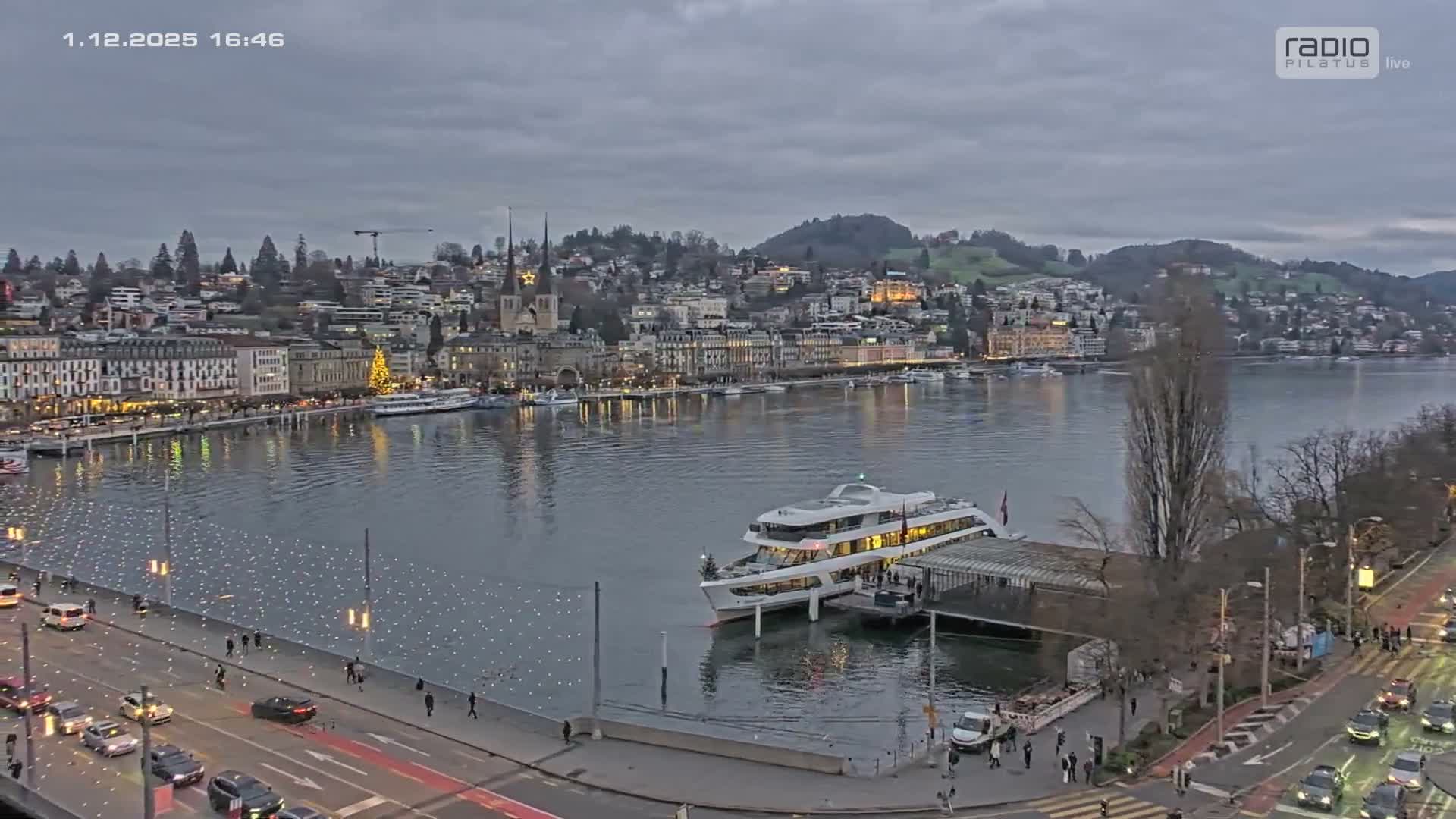 Luzern,  Lucerne Skyline Live Cam - Luzern, Lucerne-ville, Lucerne, Switzerland