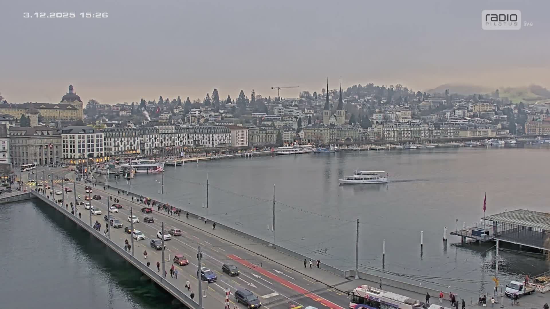 Luzern,  Lucerne Skyline Live Cam - Luzern, Lucerne-ville, Lucerne, Switzerland