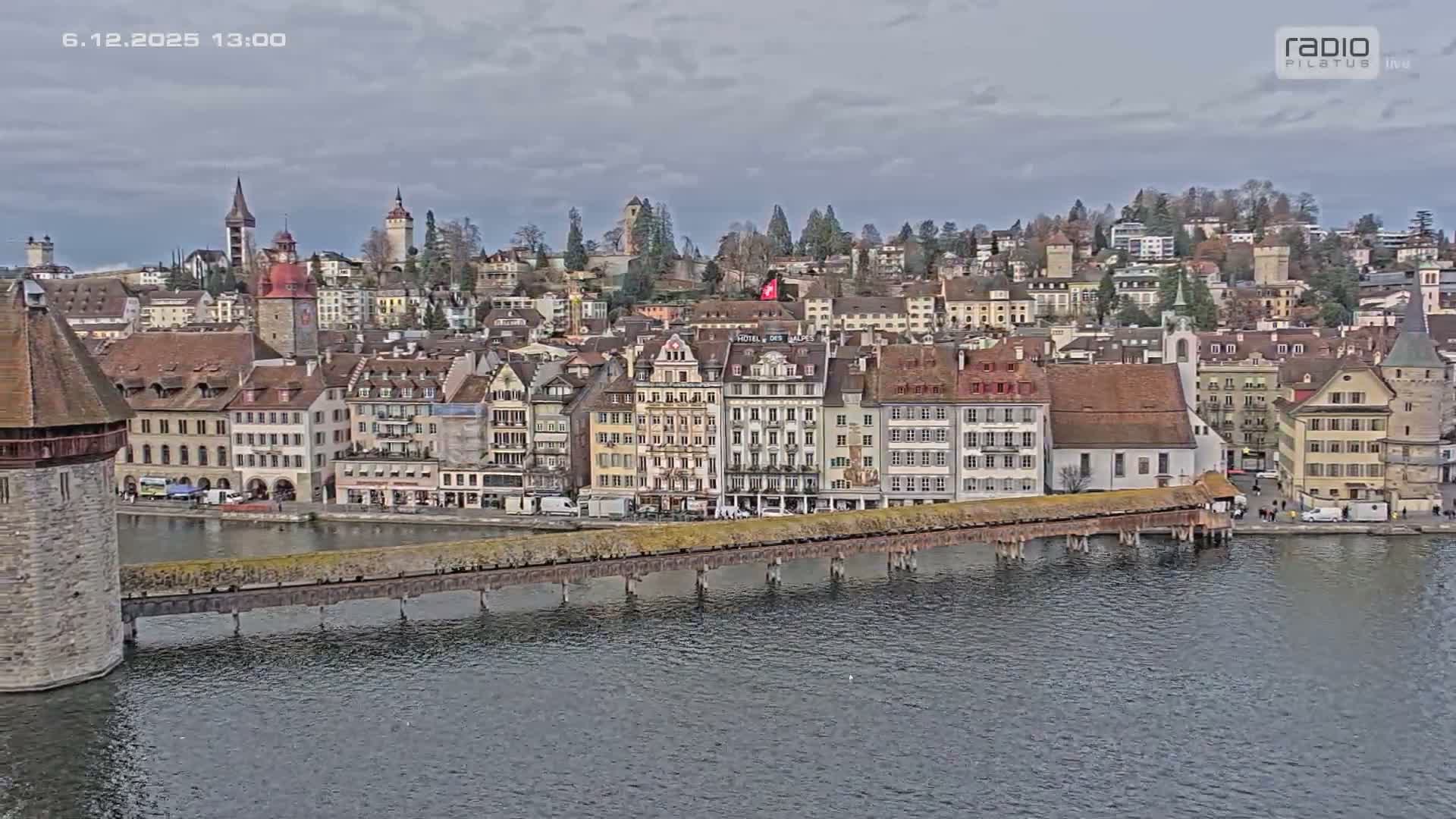 Luzern,  Lucerne Skyline Live Cam - Luzern, Lucerne-ville, Lucerne, Switzerland
