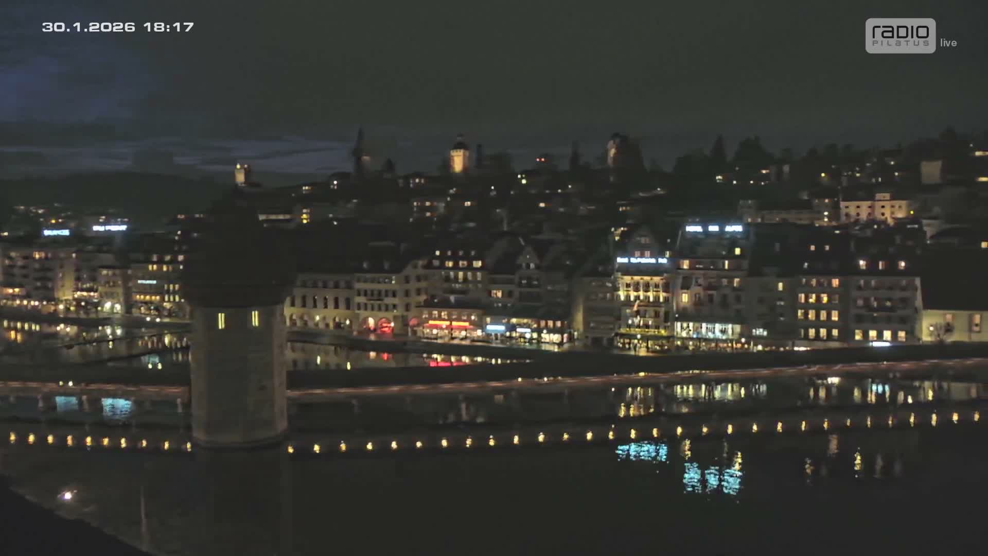 Luzern,  Lucerne Skyline Live Cam - Luzern, Lucerne-ville, Lucerne, Switzerland