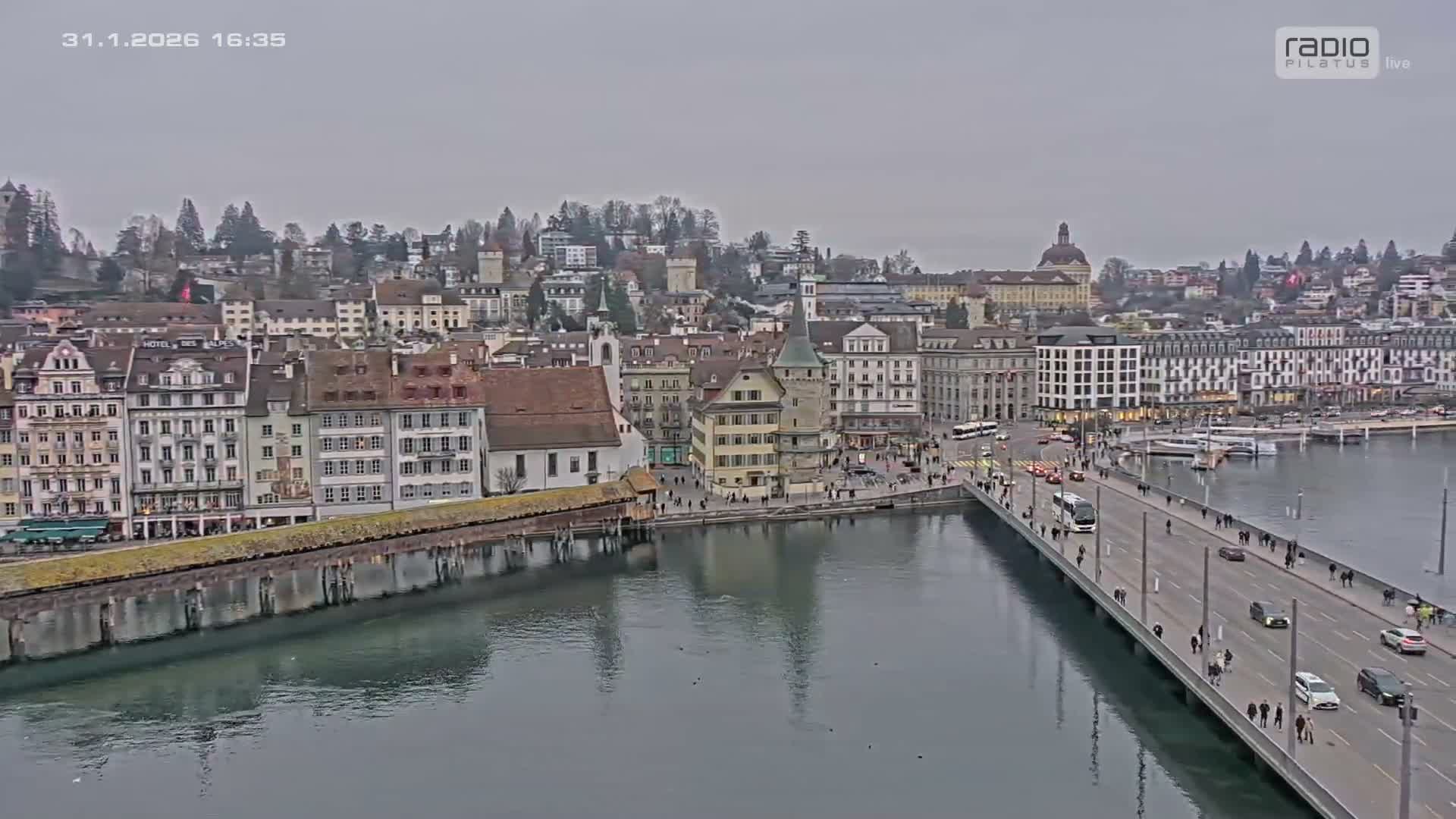 Luzern,  Lucerne Skyline Live Cam - Luzern, Lucerne-ville, Lucerne, Switzerland