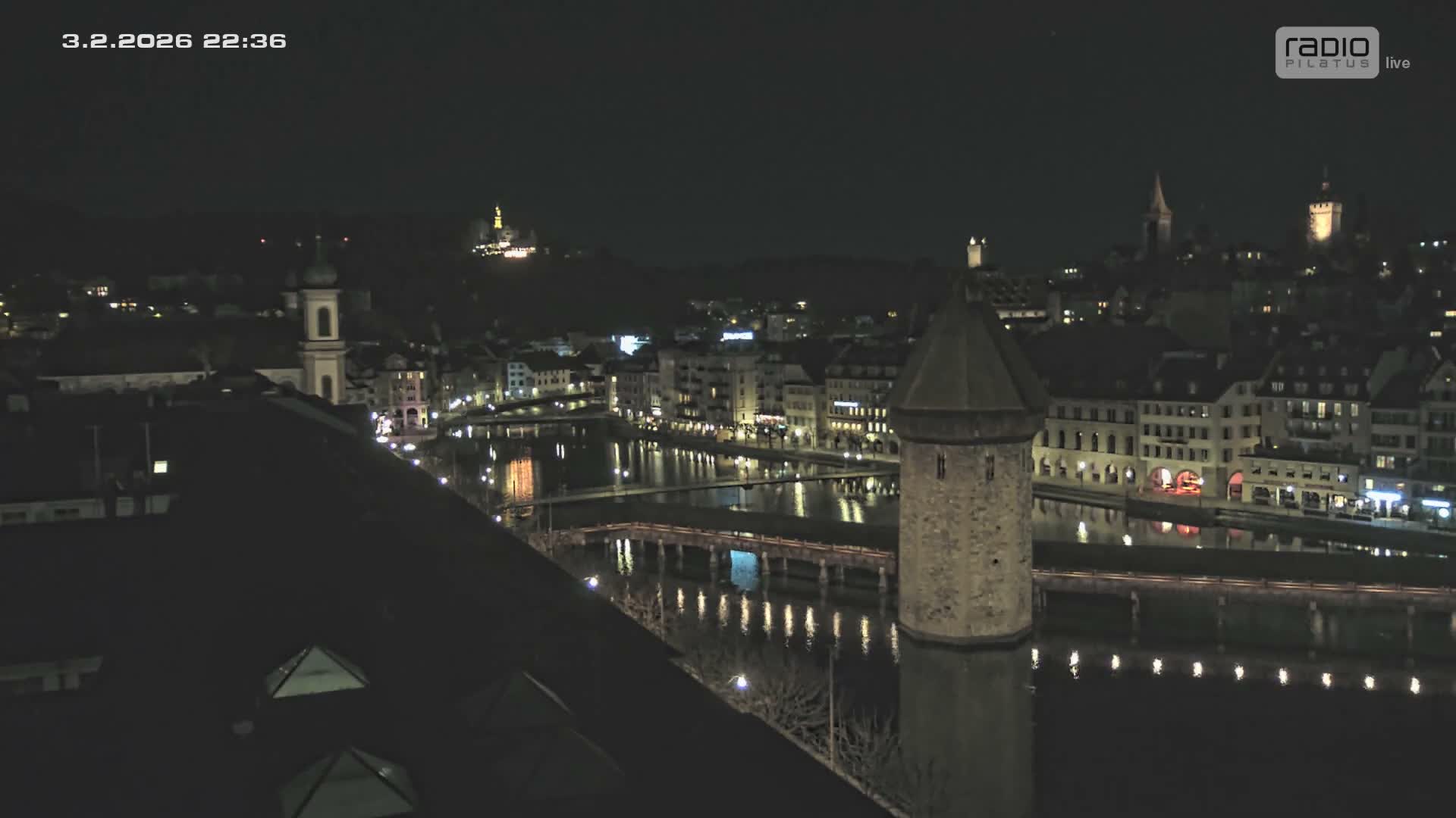 Luzern,  Lucerne Skyline Live Cam - Luzern, Lucerne-ville, Lucerne, Switzerland