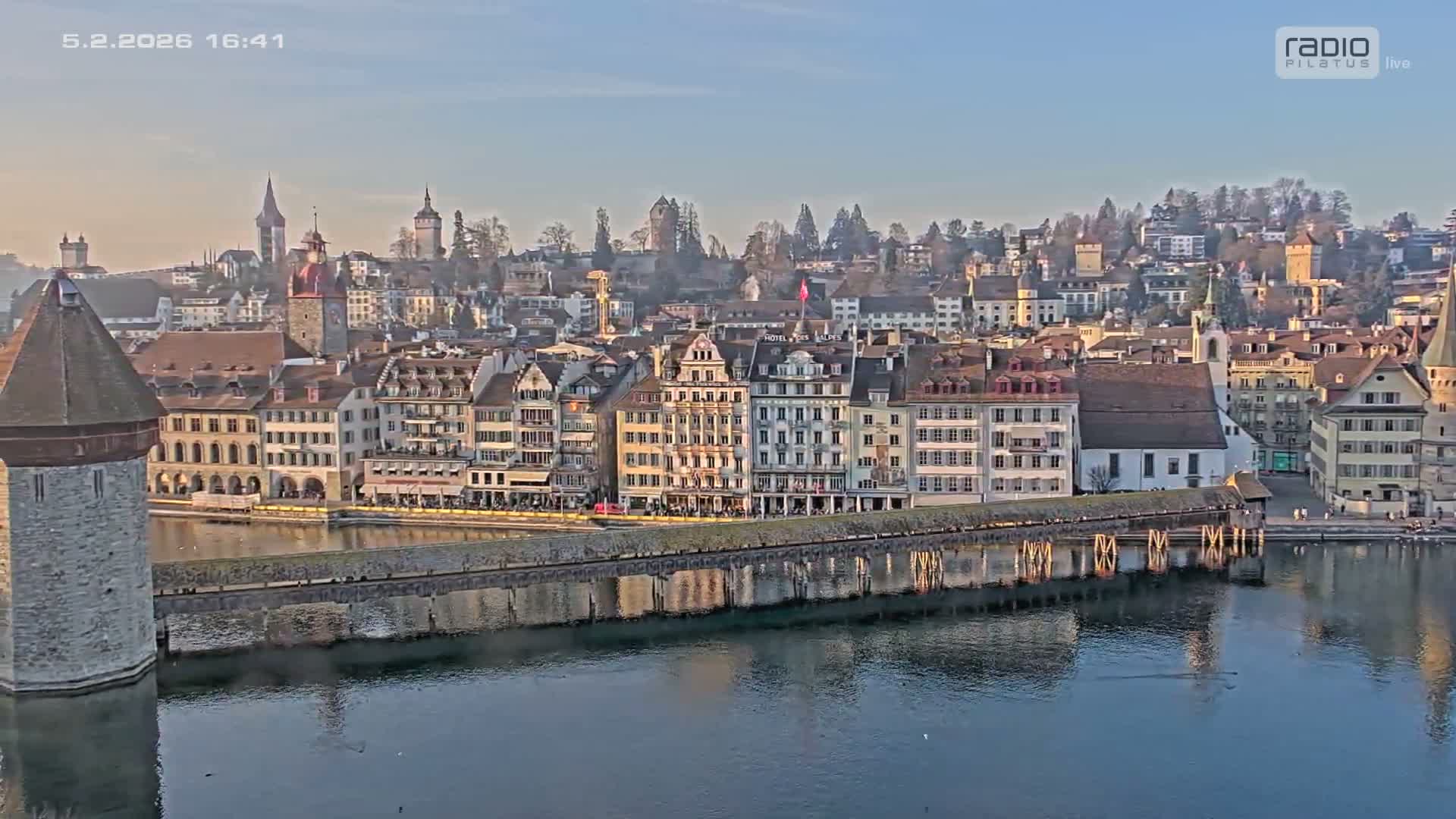 Luzern,  Lucerne Skyline Live Cam - Luzern, Lucerne-ville, Lucerne, Switzerland