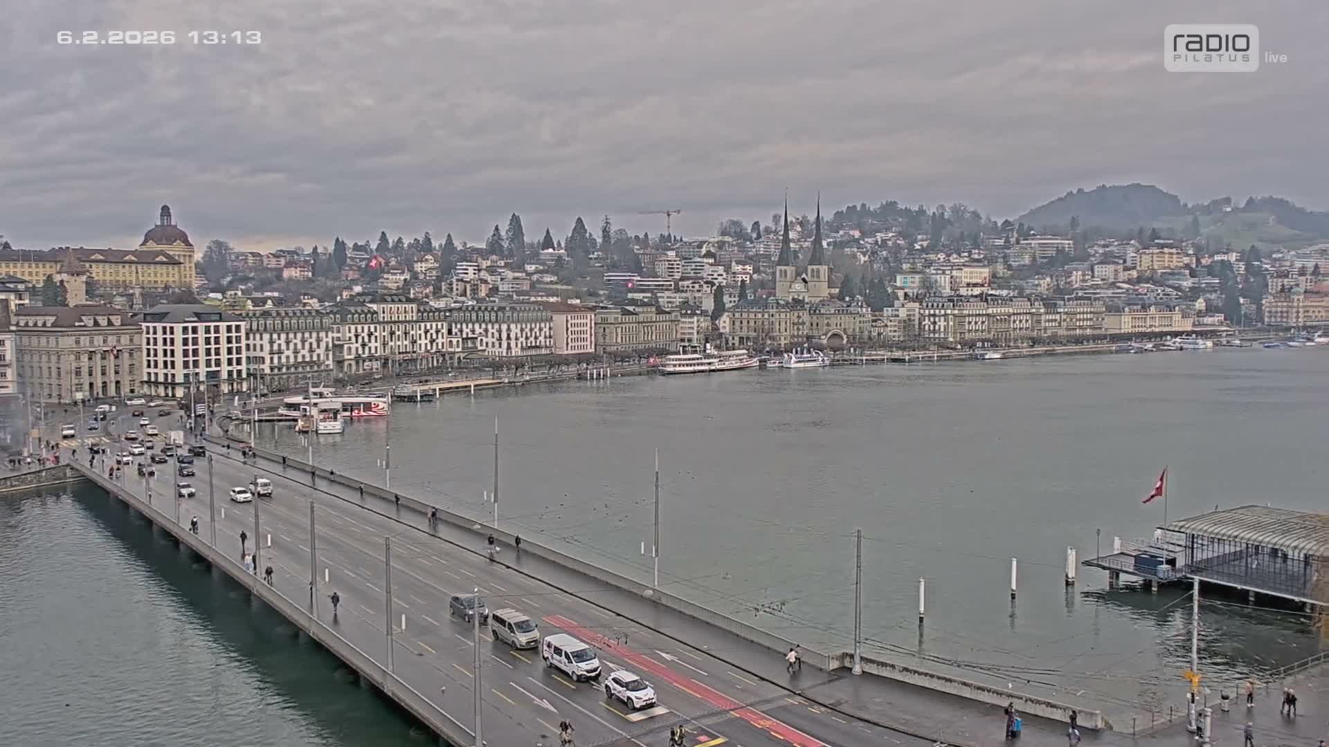 Luzern,  Lucerne Skyline Live Cam - Luzern, Lucerne-ville, Lucerne, Switzerland