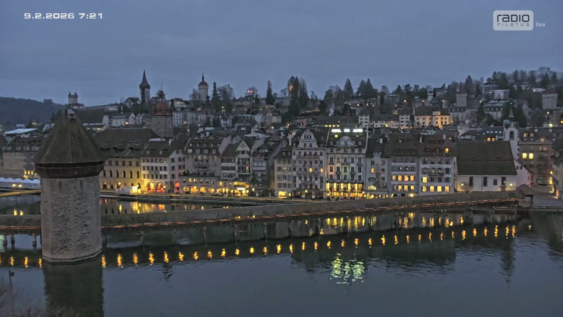 Luzern,  Lucerne Skyline Live Cam - Luzern, Lucerne-ville, Lucerne, Switzerland