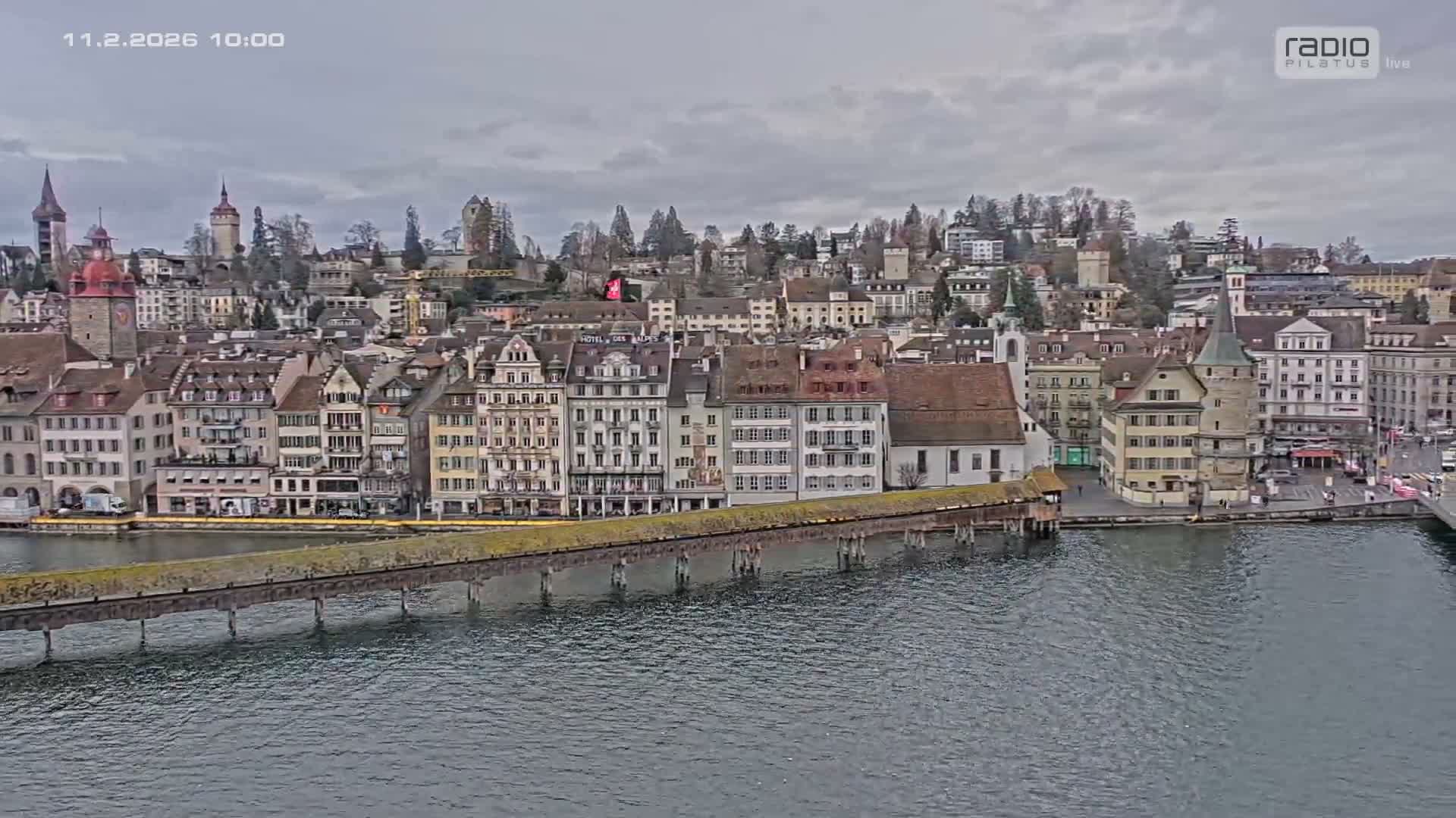 Luzern,  Lucerne Skyline Live Cam - Luzern, Lucerne-ville, Lucerne, Switzerland