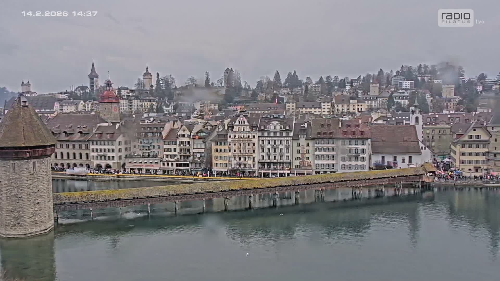 Luzern,  Lucerne Skyline Live Cam - Luzern, Lucerne-ville, Lucerne, Switzerland