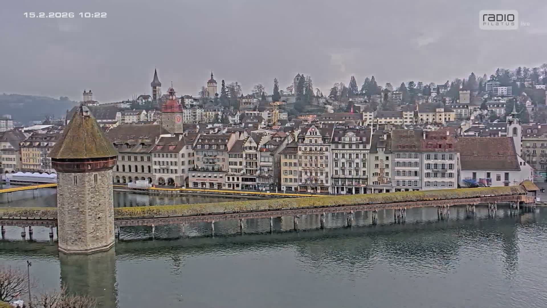 Luzern,  Lucerne Skyline Live Cam - Luzern, Lucerne-ville, Lucerne, Switzerland