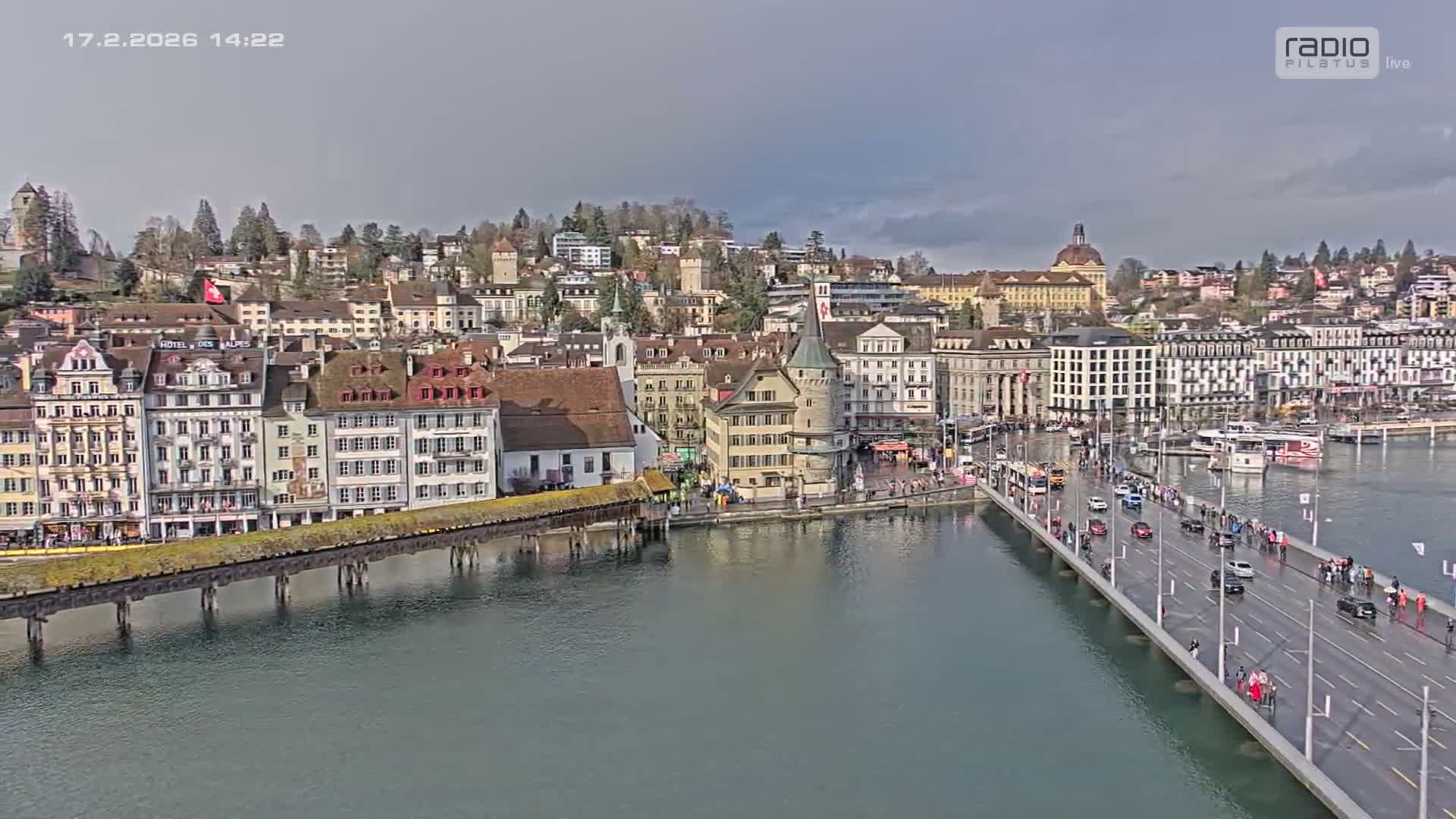 Luzern,  Lucerne Skyline Live Cam - Luzern, Lucerne-ville, Lucerne, Switzerland