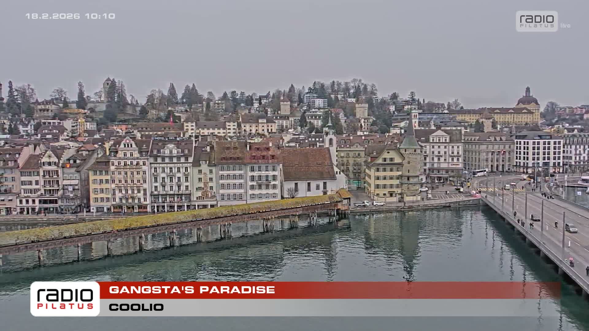 Luzern,  Lucerne Skyline Live Cam - Luzern, Lucerne-ville, Lucerne, Switzerland