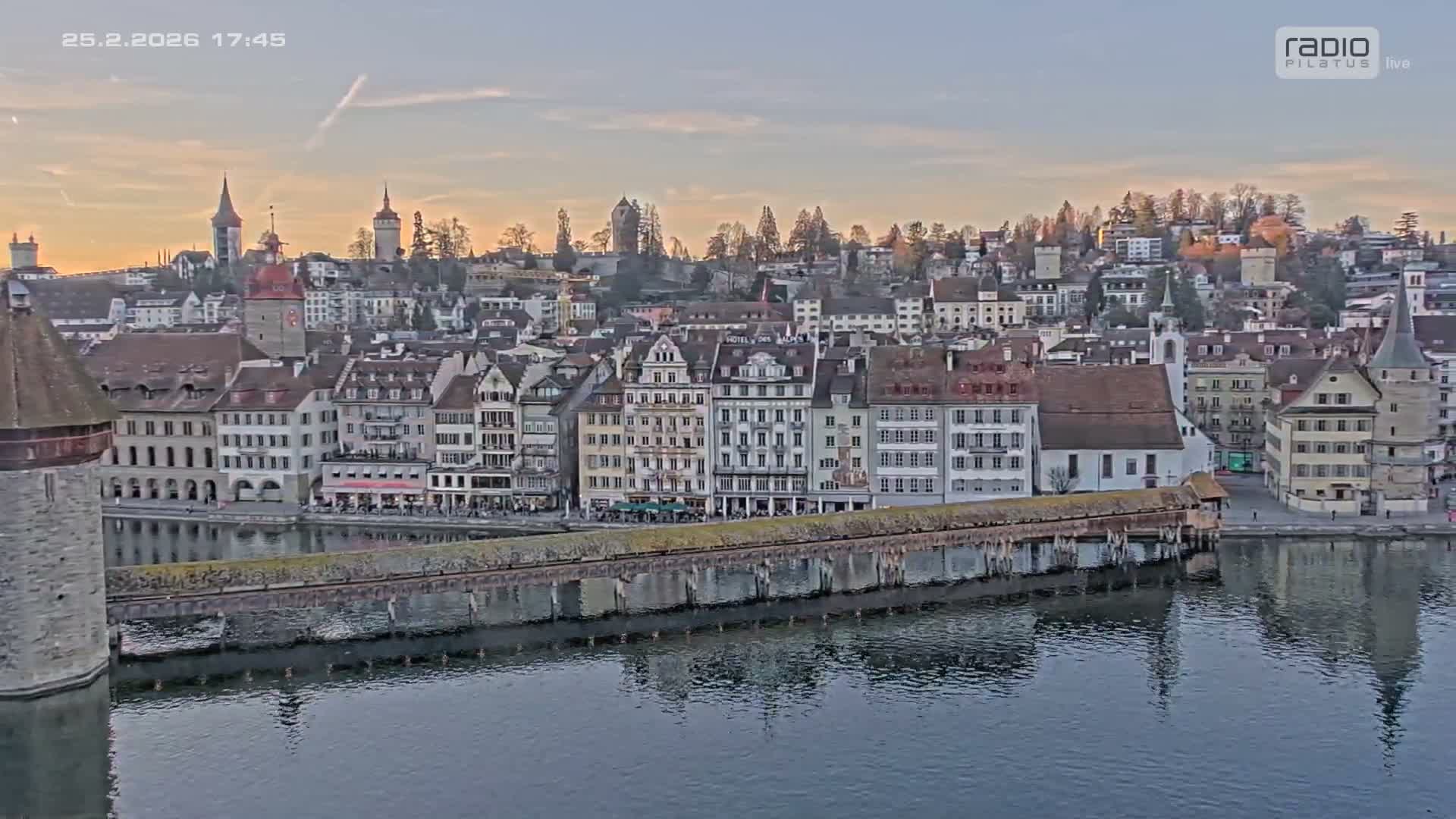 Luzern,  Lucerne Skyline Live Cam - Luzern, Lucerne-ville, Lucerne, Switzerland