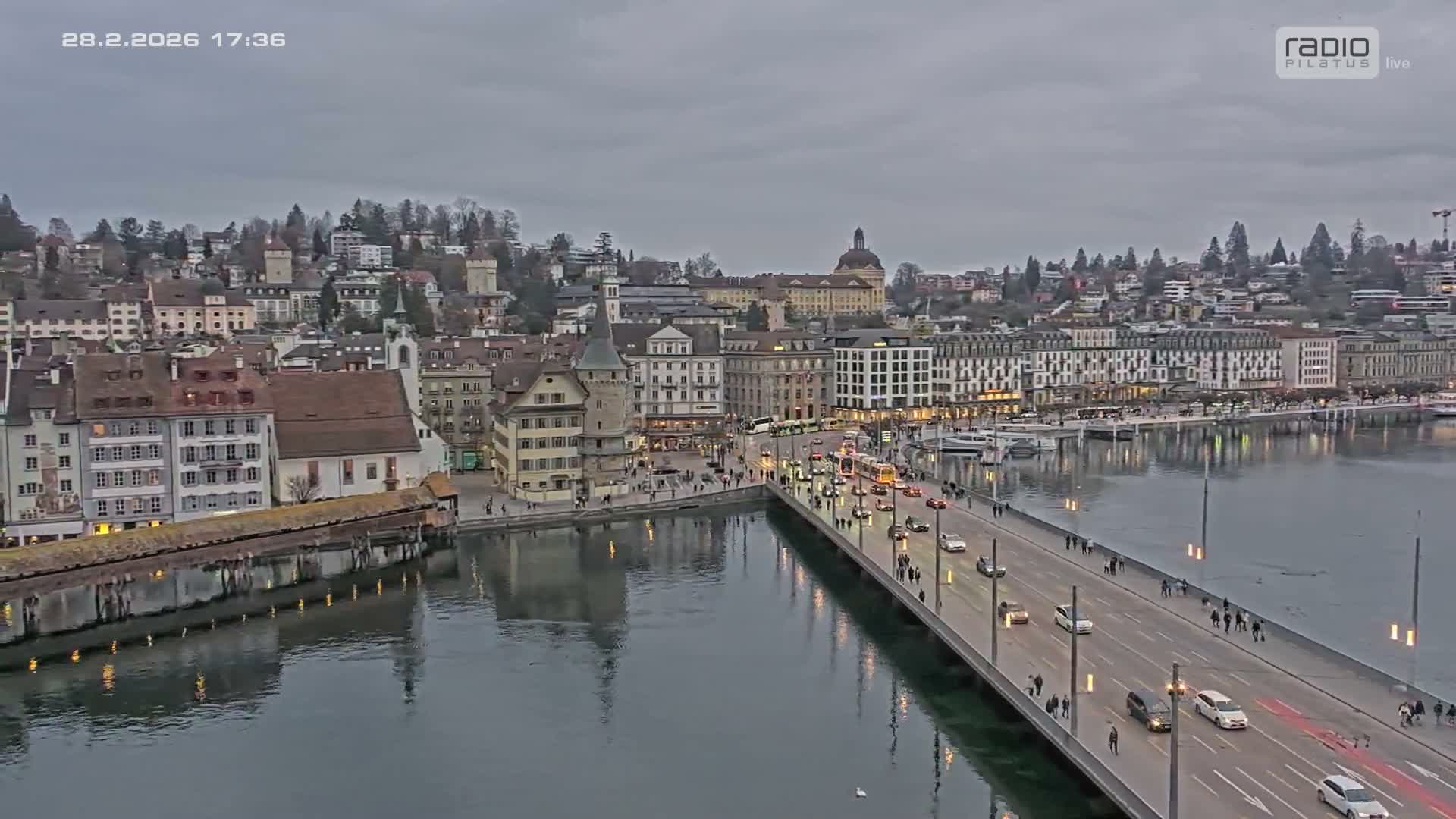 Luzern,  Lucerne Skyline Live Cam - Luzern, Lucerne-ville, Lucerne, Switzerland