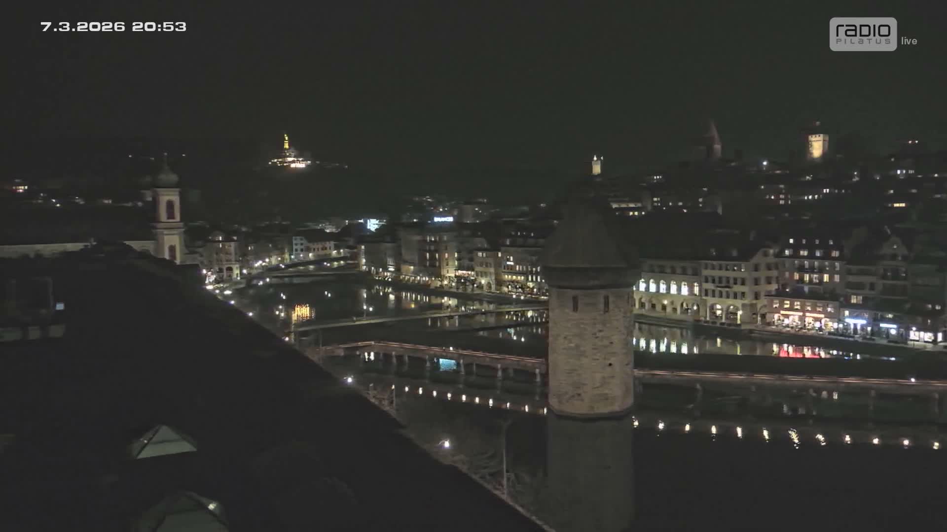 Luzern,  Lucerne Skyline Live Cam - Luzern, Lucerne-ville, Lucerne, Switzerland